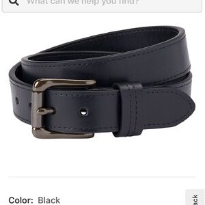 Duluth Trading Belt Men's Lifetime Leather Belt Size 50 Black